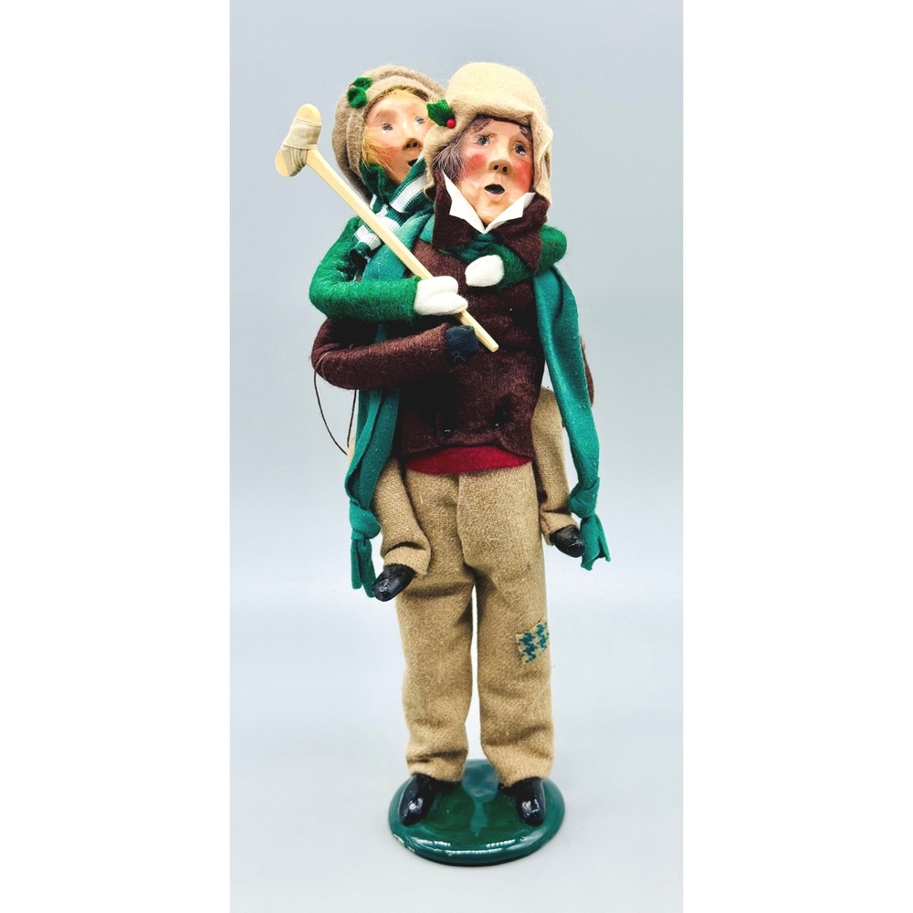 Byers Choice Bob Cratchit Tiny Tim Caroler First Edition 1990 Christmas Carol